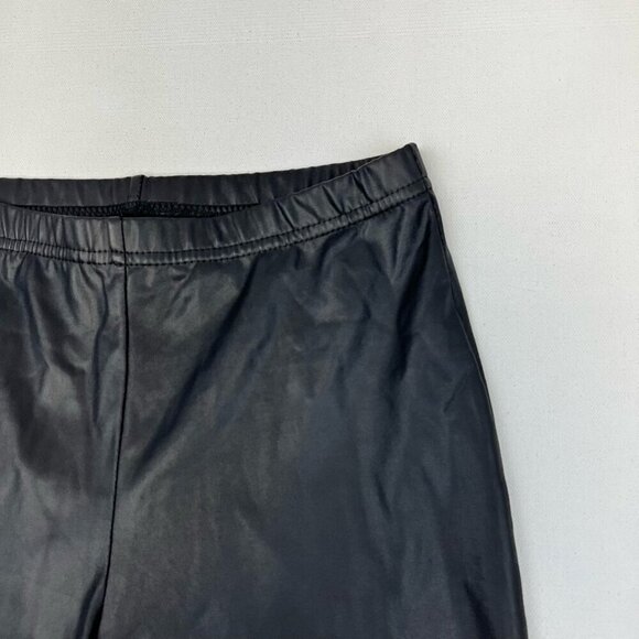 Lo Classe Couture Womens Skinny Pants Black Pull On Pleather Faux Leather XS - Picture 6 of 10